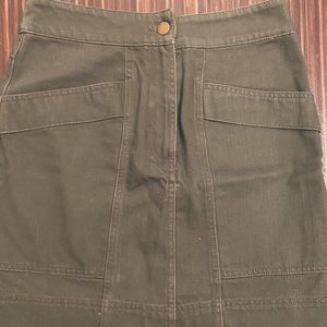 Green Mini Skirt